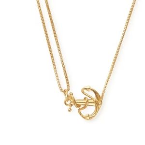 Alex and Ani anchor pull chain necklace